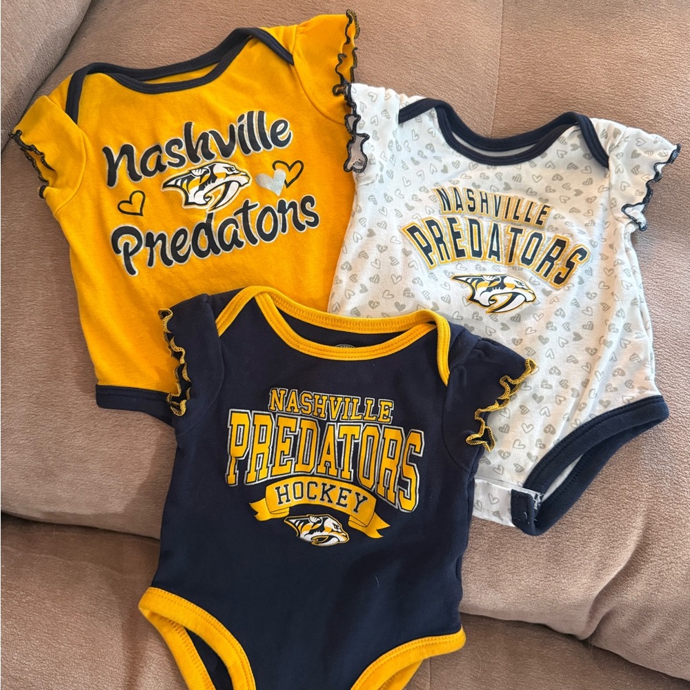 NHL Nashville Predators Baby Onesies